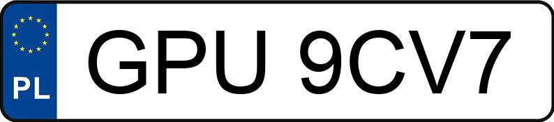 Numer rejestracyjny GPU 9CV7 posiada HONDA Civic 1.6 MR`01 E3 Sport - GPU9CV7