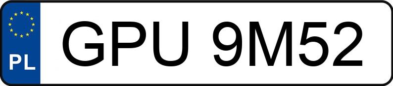 Numer rejestracyjny GPU 9M52 posiada MERCEDES-BENZ E 320 - GPU9M52