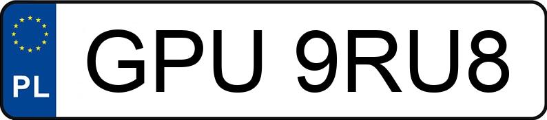 Numer rejestracyjny GPU 9RU8 posiada VOLVO C30 - GPU9RU8