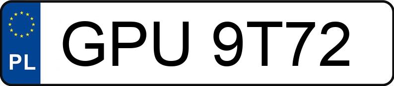 Il numero di registrazione GPU 9T72 ha SKODA Superb II 1.9 TDI MR`08 E4 Comfort - GPU9T72