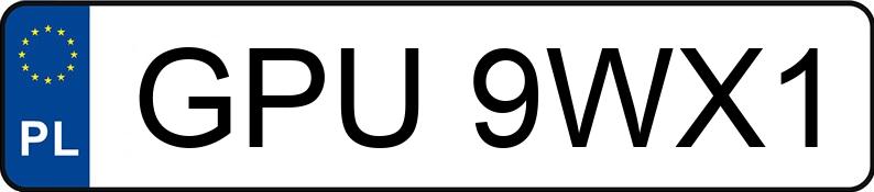Numer rejestracyjny GPU 9WX1 posiada AUDI A4 Avant 2.0 Kat. MR`00 E3 8E A4 Avant 2.0 Kat. MR`00 E3 8E - GPU9WX1