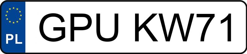 Numer rejestracyjny GPU KW71 posiada AUDI A6 2.4 Kat. C4 A6 2.4 Kat. C4 - GPUKW71