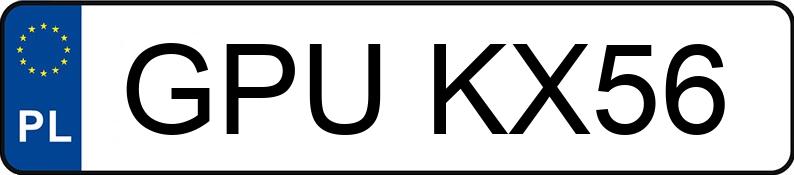 Numer rejestracyjny GPU KX56 posiada BMW 520 Gran Turismo Diesel DPF MR`13 E6 F07 Steptronic - GPUKX56