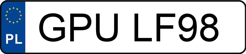 Numer rejestracyjny GPU LF98 posiada JELCZ 080 10.6t 080 10.6t - GPULF98