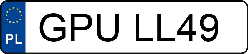 Numer rejestracyjny GPU LL49 posiada BMW 1 - GPULL49