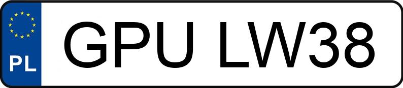 Numer rejestracyjny GPU LW38 posiada VOLKSWAGEN Golf VI 2.0 TDI MR`08 E5 GTD - GPULW38