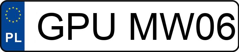 Numer rejestracyjny GPU MW06 posiada BMW 325 CI - GPUMW06 Numer rejestracyjny GPU MW06 posiada BMW 325 CI - GPUMW06