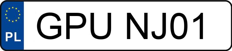 Numer rejestracyjny GPU NJ01 posiada HONDA CIVIC 1.4 KAT - GPUNJ01