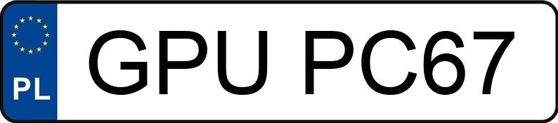 Il numero di registrazione GPU PC67 ha MAZDA 6 - 2.2 CD MR`10 E5 - GPUPC67