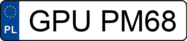 Numer rejestracyjny GPU PM68 posiada FORD B-MAX - GPUPM68