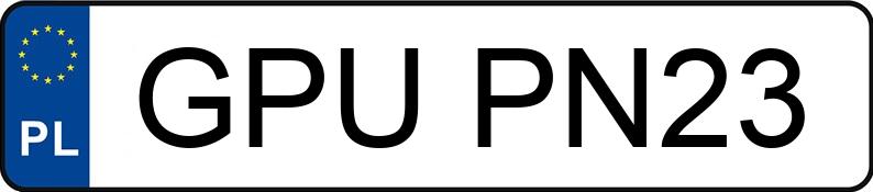 Numer rejestracyjny GPU PN23 posiada SKODA SUPERB - GPUPN23 Numer rejestracyjny GPU PN23 posiada SKODA SUPERB - GPUPN23