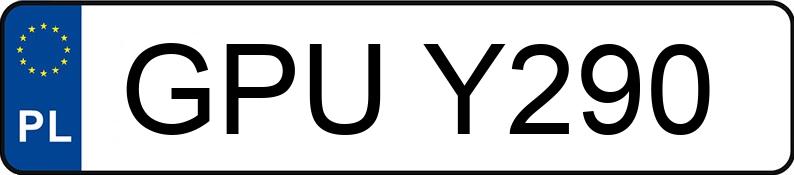 Numer rejestracyjny GPU Y290 posiada VOLKSWAGEN Golf II 1.8i Kat. GT - GPUY290