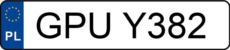 Numer rejestracyjny GPU Y382 posiada FIAT Siena 1.2 Kat. 60 EL - GPUY382
