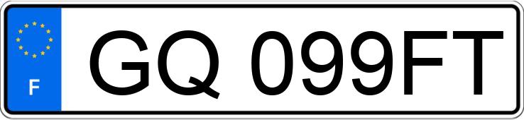 Numer rejestracyjny GQ099FT posiada TESLA MODEL 3