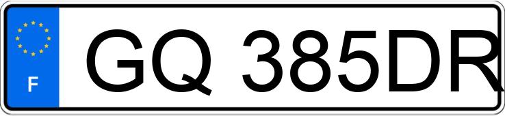 Numer rejestracyjny GQ385DR posiada BMW M3