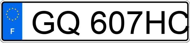 Numer rejestracyjny GQ607HC posiada AIWAYS U5