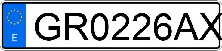 Numer rejestracyjny GR0226AX posiada MITSUBISHI PAJERO