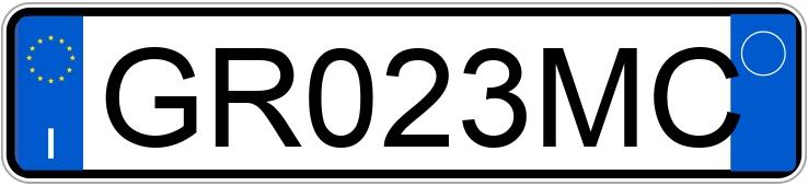 Numer rejestracyjny GR023MC posiada FIAT Panda 3a serie Numer rejestracyjny GR023MC posiada FIAT Panda 3a serie