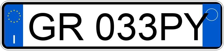 Numer rejestracyjny GR033PY posiada ALFA ROMEO Tonale