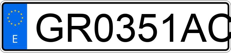 Numer rejestracyjny GR0351AC posiada BMW SERIE 3