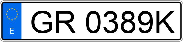 Numer rejestracyjny GR0389K posiada CITROEN BX Numer rejestracyjny GR0389K posiada CITROEN BX
