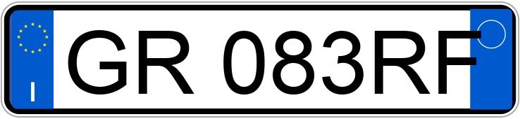 Numer rejestracyjny GR083RF posiada PORSCHE Taycan