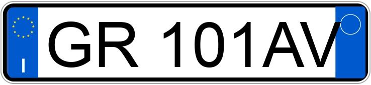 Numer rejestracyjny GR101AV posiada HONDA HR-V 3a serie