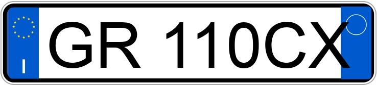 Numer rejestracyjny GR110CX posiada ALFA ROMEO Stelvio