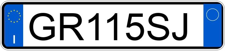 Numer rejestracyjny GR115SJ posiada NISSAN Juke 1a serie