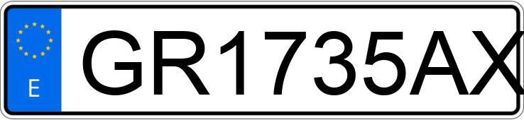 Numer rejestracyjny GR1735AX posiada VOLKSWAGEN GOLF