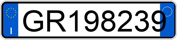 Numer rejestracyjny GR198239 posiada ALFA ROMEO Giulietta