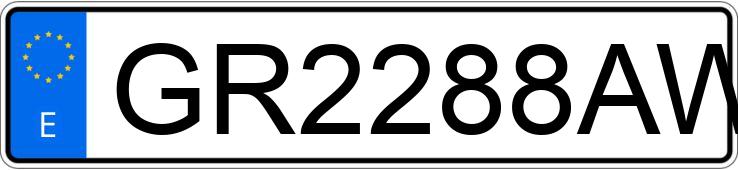 Numer rejestracyjny GR2288AW posiada BMW SERIE 7