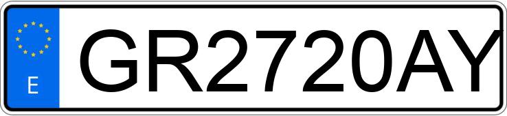 Numer rejestracyjny GR2720AY posiada PEUGEOT BOXER