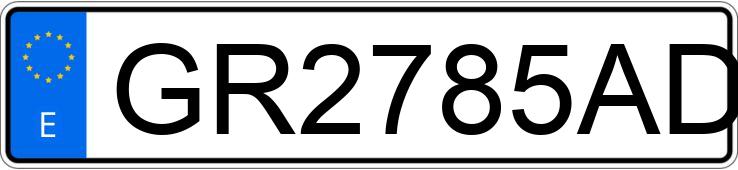 Numer rejestracyjny GR2785AD posiada MERCEDES 200 (123)