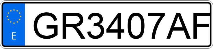 Numer rejestracyjny GR3407AF posiada MITSUBISHI MONTERO