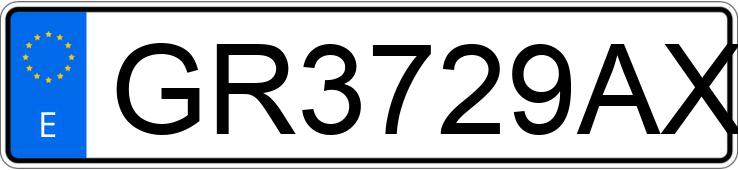Numer rejestracyjny GR3729AX posiada PEUGEOT 206 Numer rejestracyjny GR3729AX posiada PEUGEOT 206