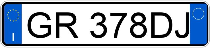 Numer rejestracyjny GR378DJ posiada EVO Evo 3