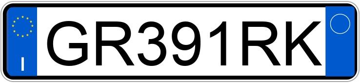 Numer rejestracyjny GR391RK posiada DR dr 5.0