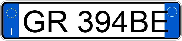 Numer rejestracyjny GR394BE posiada JEEP Renegade