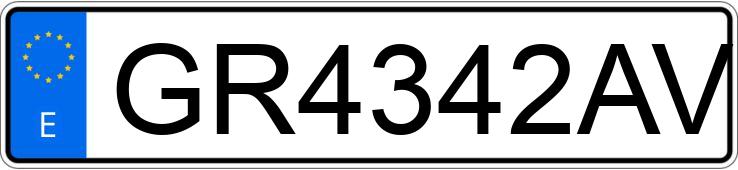 Numer rejestracyjny GR4342AV posiada RENAULT KANGOO Numer rejestracyjny GR4342AV posiada RENAULT KANGOO