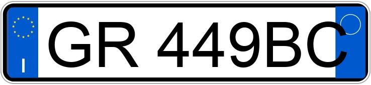 Numer rejestracyjny GR449BC posiada FIAT Panda 3a serie Numer rejestracyjny GR449BC posiada FIAT Panda 3a serie