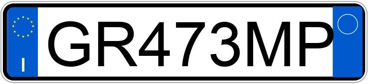 Numer rejestracyjny GR473MP posiada MG ZS Numer rejestracyjny GR473MP posiada MG ZS