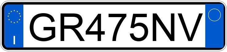 Numer rejestracyjny GR475NV posiada FIAT Tipo
