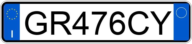 Numer rejestracyjny GR476CY posiada AUDI A3 4a serie