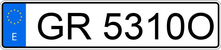 Numer rejestracyjny GR5310O posiada MERCEDES 500 (126)