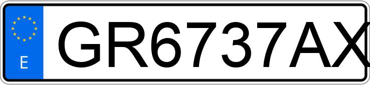 The registration number GR6737AX has RENAULT LAGUNA