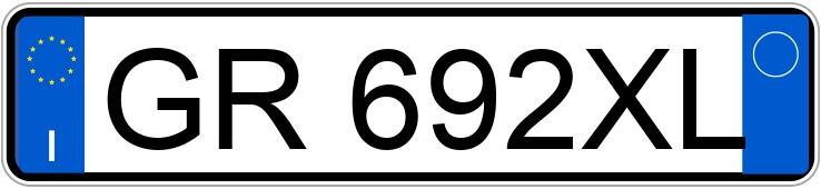 Numer rejestracyjny GR692XL posiada AUDI A3 4a serie