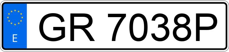 Numer rejestracyjny GR7038P posiada RENAULT 11