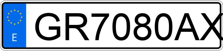 Numer rejestracyjny GR7080AX posiada SEAT LEON