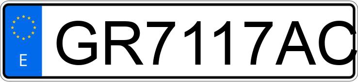 Numer rejestracyjny GR7117AC posiada MITSUBISHI 3000 GT